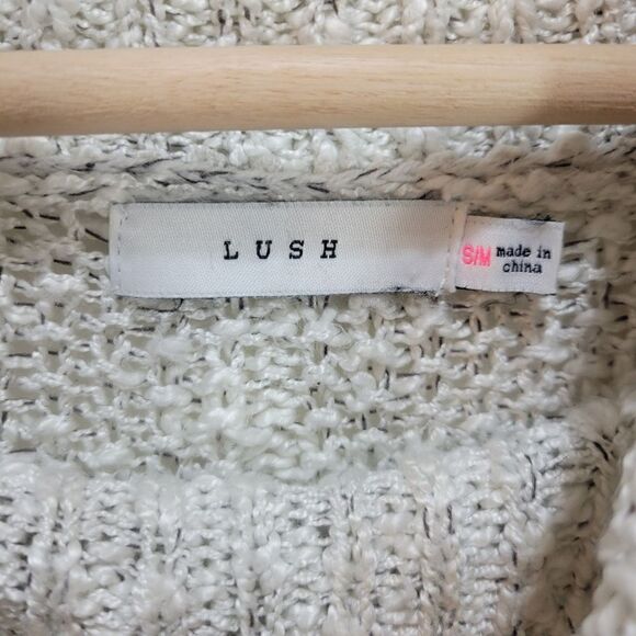 Lush Gray Knit Oversized Cowl Neck Sweater - Picture 6 of 9